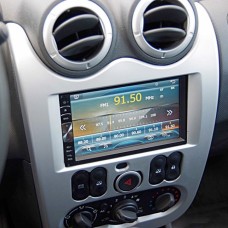 Рамка Renault Logan 10-14 2din SILVER